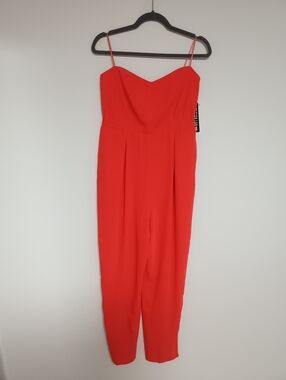 19 COOPER | Bright Orange Jumpsuit with Pockets